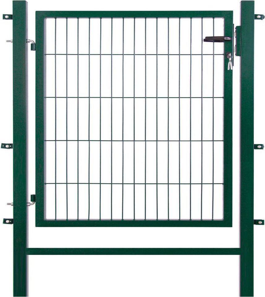 GARDEN 'N' MORE Zauneinzeltür Einzeltor Easy, (Set), 103 cm hoch, grün von GARDEN 'N' MORE