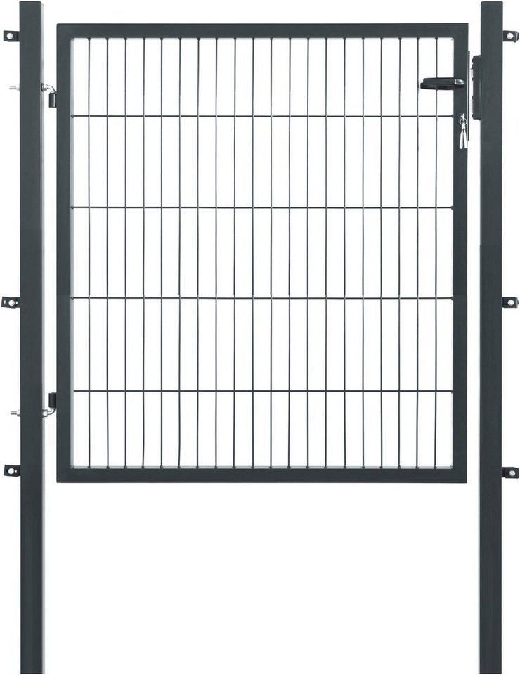 GARDEN 'N' MORE Zauneinzeltür Einzeltor Premium, (Set), 103 cm hoch, anthrazit von GARDEN 'N' MORE