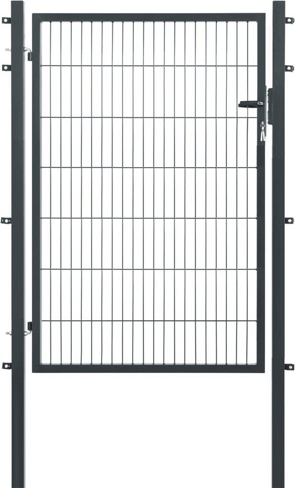 GARDEN 'N' MORE Zauneinzeltür Einzeltor Premium, (Set), 143 cm hoch, anthrazit von GARDEN 'N' MORE