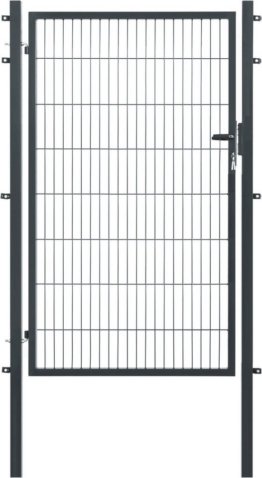 GARDEN 'N' MORE Zauneinzeltür Einzeltor Premium, (Set), 163 cm hoch, anthrazit von GARDEN 'N' MORE