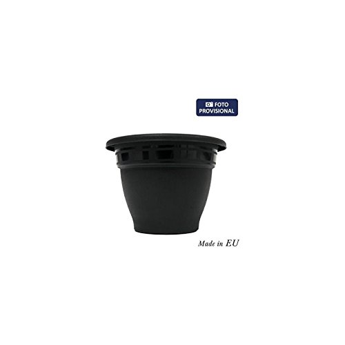 GARDEN PIC-NIC MACETA 30 cm SQUARES SCHWARZ von GARDEN PIC-NIC