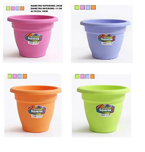 Garden Picknick – Blumentopf, Squares – Farben – Ø 20 cm Garden Picknick – Blumentopf, Squares – Farben – Ø 20 cm von GARDEN PIC-NIC