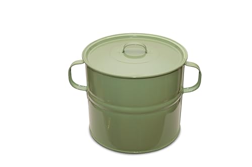 GARDEN TOOL BROTHERS Topf Komposter 15 Liter mit Deckel Feuerverzinkt Sage von GARDEN TOOL BROTHERS