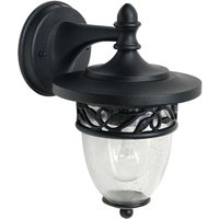 GZH-BF2 Wandleuchte Burford 1xE27 60W Baustahl schwarz H:25,3cm B:16,8cm IP44 dimmbar - Garden Zone von GARDEN ZONE