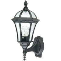 GZH-LB1 Wandleuchte Ledbury 1xE27 100W Aluminiumguss schwarz H:42,7cm B:17,3cm IP44 dimmbar - Garden Zone von GARDEN ZONE