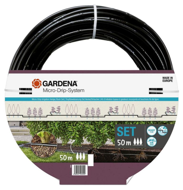 GARDENA 13501-20 Micro-Drip-System Set Sträucher/Hecken 50 m von GARDENA