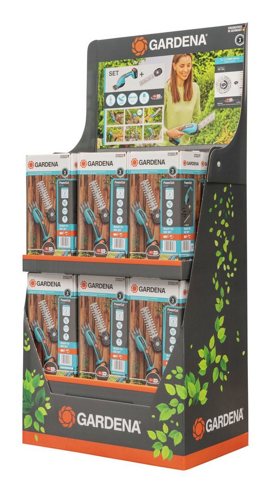 GARDENA Akku-Strauchschere, Gras- und Strauchschere PowerCut 20/18V P4A Ready-To-Use Set Display GARDENA Akku-Strauchschere, Gras- und Strauchschere PowerCut 20/18V P4A Ready-To-Use Set Display von GARDENA