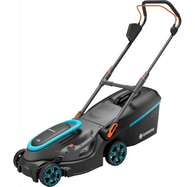 GARDENA Akkurasenmäher PowerMax 37/36V P4A Ready-To-Use Set - Akku-Rasenmäher - schwarz/grau von GARDENA