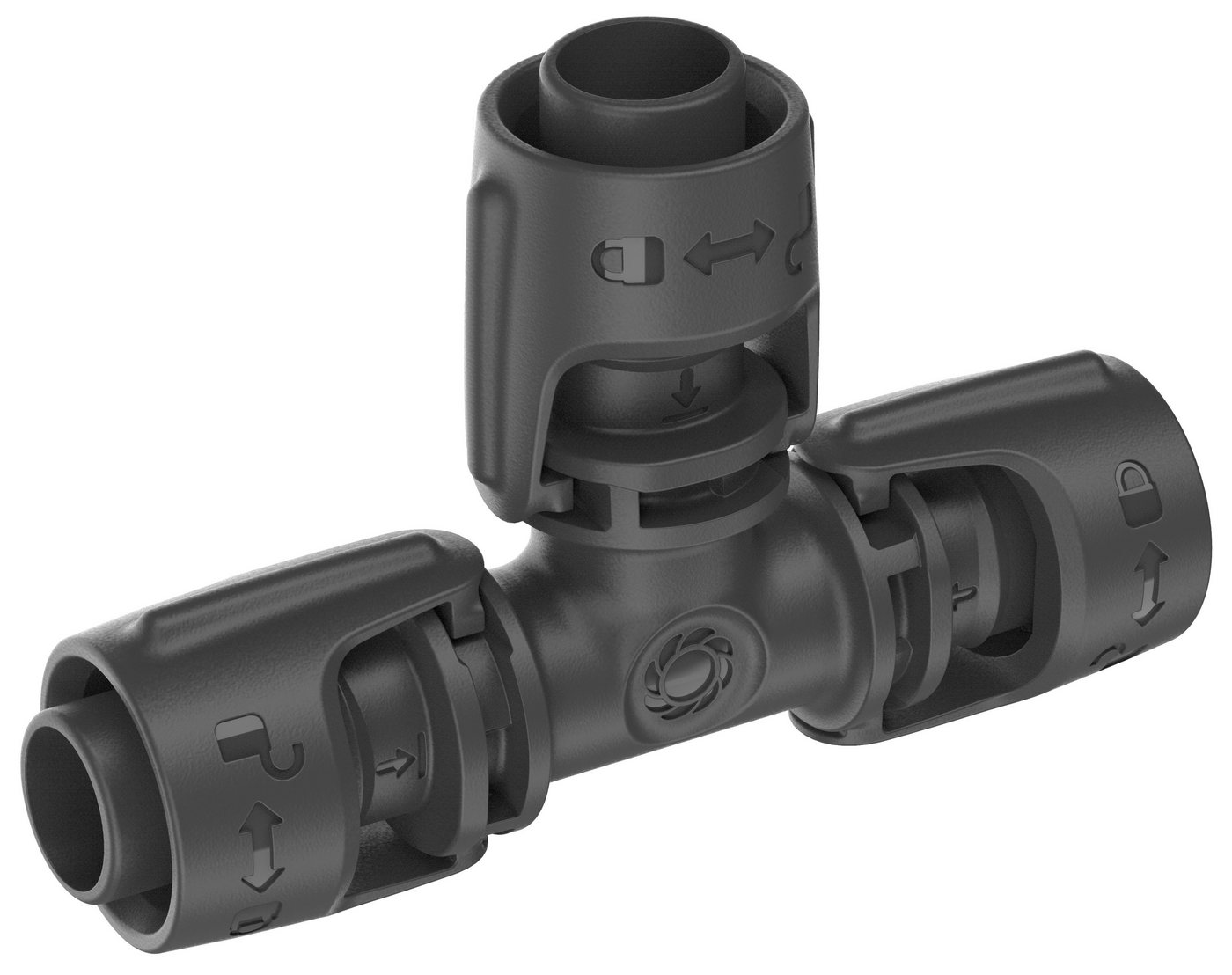 GARDENA Bewässerungssystem GARDENA T-Stück 13mm (1/2) Micro-Drip: Rohr-Abzweiger 2er Set von GARDENA