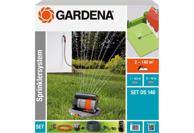GARDENA Regner GARDENA Komplett-Set mit Versenk-Viereckregner OS von GARDENA