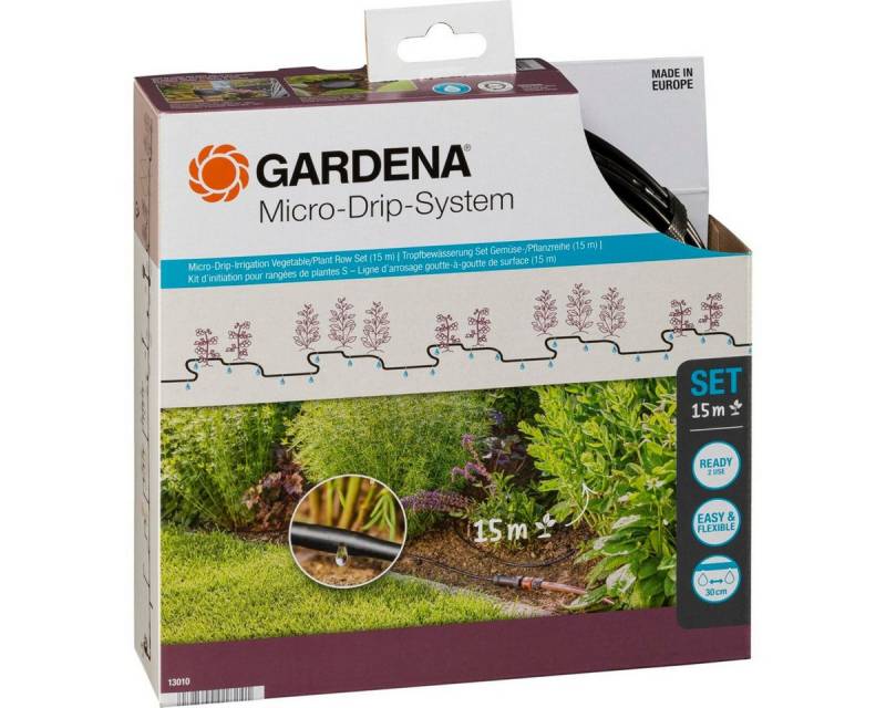 GARDENA Bewässerungssystem Micro-Drip Start Set S Pflanzreihen von GARDENA