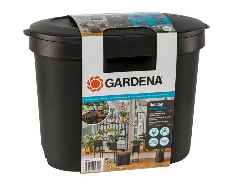 GARDENA Bewässerungssystem Urlaubsbewässerung- Set + Wasserreservoir von GARDENA