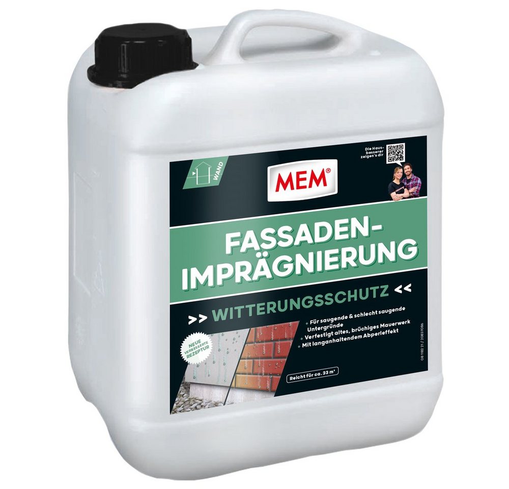 MEM Bauchemie Fugenmörtel MEM Fassaden-Imprägnierung, 10 Ltr von MEM Bauchemie