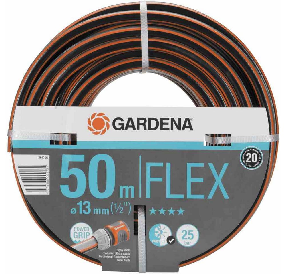 GARDENA Gartenschlauch Comfort Flex Schlauch 13 mm Anschluss: 13 mm Länge: 50 m, (1 St) von GARDENA