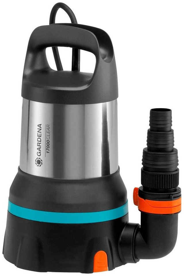 GARDENA Klarwasserpumpe Tauchpumpe 17000 Aquasensor, 9036-20, 17000 l/h max. Fördermenge von GARDENA