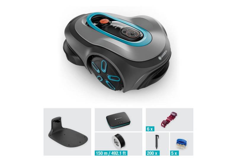 GARDENA Rasenmähroboter smart SILENO max, bis 800 m² Rasenfläche, inkl. 150 m Begrenzungskabel von GARDENA