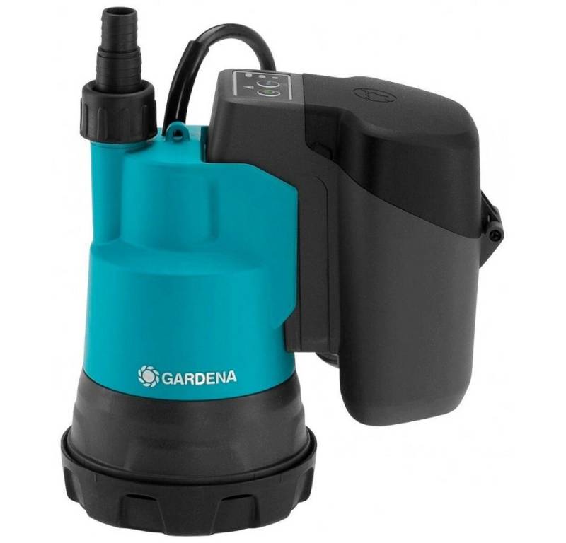 GARDENA Tauchdruckpumpe 2000/2 18V P4A Set - Tauchpumpe - türkis/schwarz von GARDENA