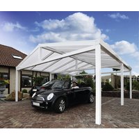 GARDENDREAMS Carport »Satteldachcarport«, B x T x H: 368 x 500 x 250 cm, grau von GARDENDREAMS