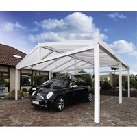 GARDENDREAMS Carport »Satteldachcarport«, B x T x H: 368 x 600 x 250 cm, weiß - weiss GARDENDREAMS Carport »Satteldachcarport«, B x T x H: 368 x 600 x 250 cm, weiß - weiss von GARDENDREAMS