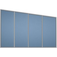 GARDENDREAMS Seitenwand, Breite: 400 cm, Aluminium, grau von GARDENDREAMS