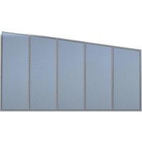 GARDENDREAMS Seitenwand, Breite: 500 cm, Aluminium, grau von GARDENDREAMS