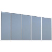 GARDENDREAMS Seitenwand, Breite: 500 cm, Aluminium, weiß - weiss von GARDENDREAMS