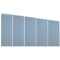 GARDENDREAMS Seitenwand, Breite: 500 cm, Aluminium, weiß - weiss von GARDENDREAMS