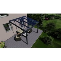 GARDENDREAMS Terrassenüberdachung »Easy Edition«, Breite: 300 cm, Dach: Glas, anthrazitgrau von GARDENDREAMS