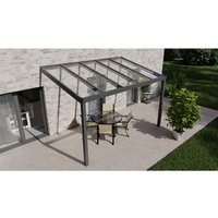 GARDENDREAMS Terrassenüberdachung »Easy Edition«, Breite: 400 cm, Dach: Glas, anthrazitgrau von GARDENDREAMS