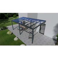 GARDENDREAMS Terrassenüberdachung »Easy Edition«, Breite: 600 cm, Dach: Glas, anthrazitgrau von GARDENDREAMS