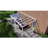 GARDENDREAMS Terrassenüberdachung »Easy Edition«, Breite: 600 cm, Dach: Glas, verkehrsweiß - weiss von GARDENDREAMS
