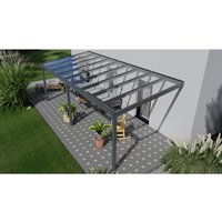 GARDENDREAMS Terrassenüberdachung »Easy Edition«, Breite: 700 cm, Dach: Glas, anthrazitgrau von GARDENDREAMS