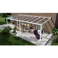 GARDENDREAMS Terrassenüberdachung »Easy Edition«, Breite: 700 cm, Dach: Glas, verkehrsweiß - weiss von GARDENDREAMS