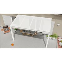 GARDENDREAMS Terrassenüberdachung »Expert«, BxT: 400 x 200 cm, weiß / RAL9016 - weiss von GARDENDREAMS