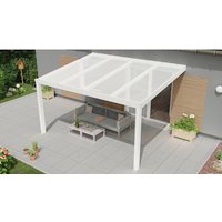 GARDENDREAMS Terrassenüberdachung »Expert«, BxT: 400 x 350 cm, weiß / RAL9016 - weiss von GARDENDREAMS