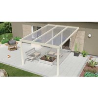 GARDENDREAMS Terrassenüberdachung »Expert«, BxT: 500 x 400 cm, weiß / RAL9016 - weiss von GARDENDREAMS