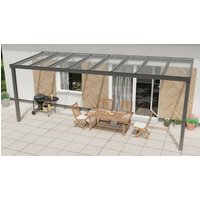 GARDENDREAMS Terrassenüberdachung »Expert«, BxT: 600 x 250 cm, anthrazit / RAL7016, Glasdach - grau von GARDENDREAMS