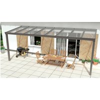 GARDENDREAMS Terrassenüberdachung »Expert«, BxT: 600 x 300 cm, grau / RAL9007, Glasdach von GARDENDREAMS