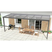 GARDENDREAMS Terrassenüberdachung »Expert«, BxT: 600 x 350 cm, grau / RAL9007 von GARDENDREAMS