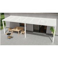 GARDENDREAMS Terrassenüberdachung »Expert«, BxT: 700 x 350 cm, weiß / RAL9016 - weiss von GARDENDREAMS