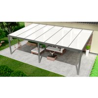 GARDENDREAMS Terrassenüberdachung »Expert«, BxT: 700 x 400 cm, grau / RAL9007 von GARDENDREAMS