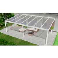 GARDENDREAMS Terrassenüberdachung »Expert«, BxT: 700 x 450 cm, weiß / RAL9016 - weiss von GARDENDREAMS