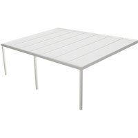 GARDENDREAMS Terrassenüberdachung »Expert«, BxT: 700 x 500 cm, weiß / RAL9016 - weiss von GARDENDREAMS