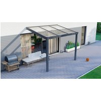 GARDENDREAMS Terrassenüberdachung »Legend«, BxT: 300 x 250 cm, grau / RAL9007 von GARDENDREAMS