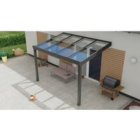 GARDENDREAMS Terrassenüberdachung »Legend«, BxT: 300 x 300 cm, grau / RAL9007, Glasdach von GARDENDREAMS