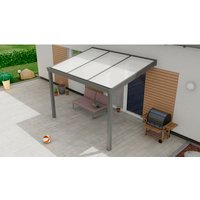 GARDENDREAMS Terrassenüberdachung »Legend«, BxT: 300 x 350 cm, grau / RAL9007 von GARDENDREAMS