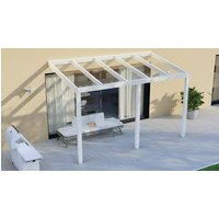 GARDENDREAMS Terrassenüberdachung »Legend«, BxT: 400 x 250 cm, weiß / RAL9016, Glasdach - weiss von GARDENDREAMS