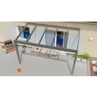 GARDENDREAMS Terrassenüberdachung »Legend«, BxT: 400 x 300 cm, grau / RAL9007, Glasdach von GARDENDREAMS