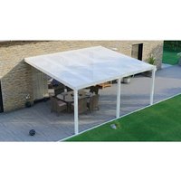 GARDENDREAMS Terrassenüberdachung »Legend«, BxT: 500 x 400 cm, weiß / RAL9016 - weiss von GARDENDREAMS