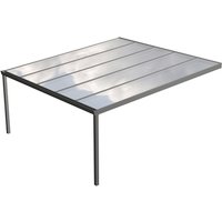 GARDENDREAMS Terrassenüberdachung »Legend«, BxT: 500 x 500 cm, grau / RAL9007 von GARDENDREAMS